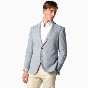 NWT RODD & GUNN The Cascades Sports Fit Jacket Chambray Linen BlazerXL MSRP $400